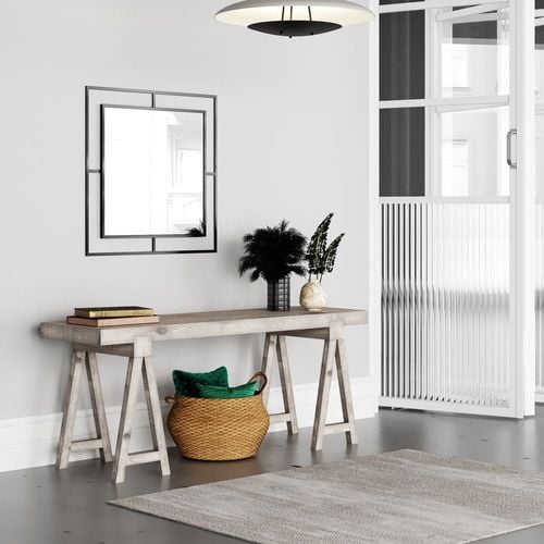 Corner Mirror - Black - 2 Years Warranty