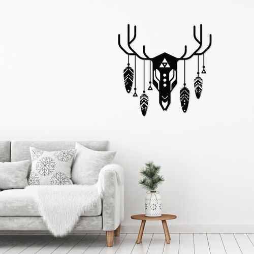 Metal Wall Art No:47 Deer Totem - 2 Years Warranty