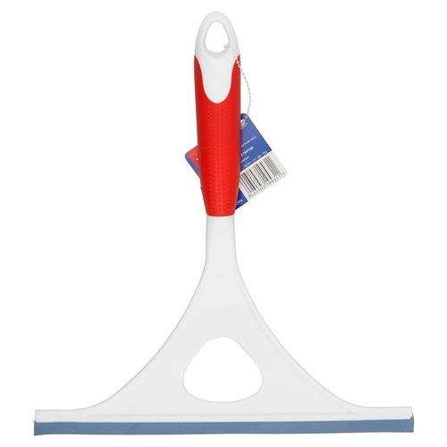 Vileda Window Squeegee, Flexible, Non-Slip Grip, Ergonomic Handle, White &amp; Red, 3.6 x 24 x 26.7 cm 151150