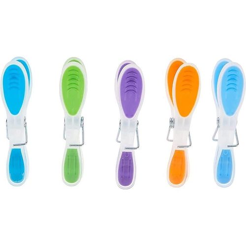 Vileda Soft Pegs Clothespin, Soft Grip, Weather Resistant- Multiple Colours