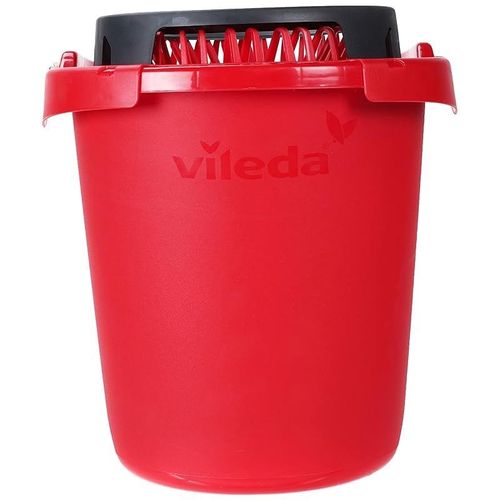 Vileda Supermocio Bucket With Torsion Wringer, Durable, Red, 26 x 37.5 x 26.5 Cm