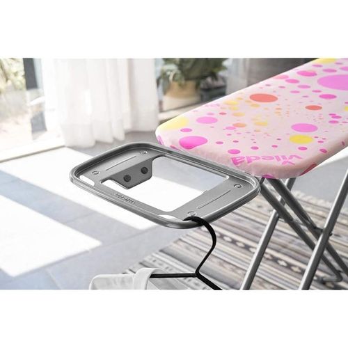 Vileda Neo Ironing Board - Child Safe With 100% Cotton Cover, Adjustable Height- Pink ( 114 x 33 x 90 cm), 163315