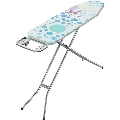 Vileda Ironing Board Star - Smooth and comfortable ironing,Two Layers, Non-Slip Feet- Blue ( 120 x 38 x 90 cm), 163322