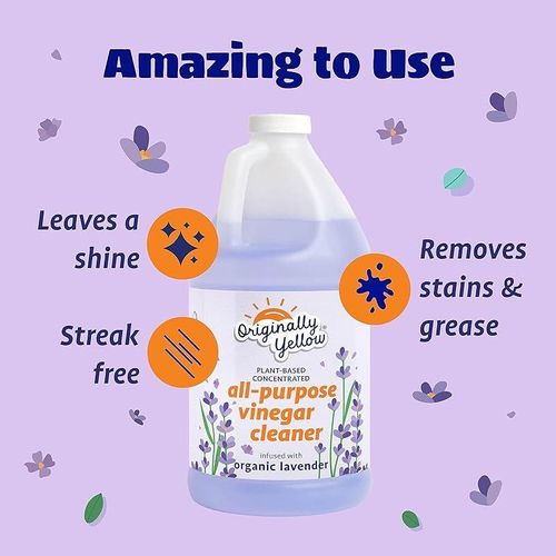 Originally Yellow All-Purpose Vinegar Cleaner Concentrate [Organic Lavender 1.89L]