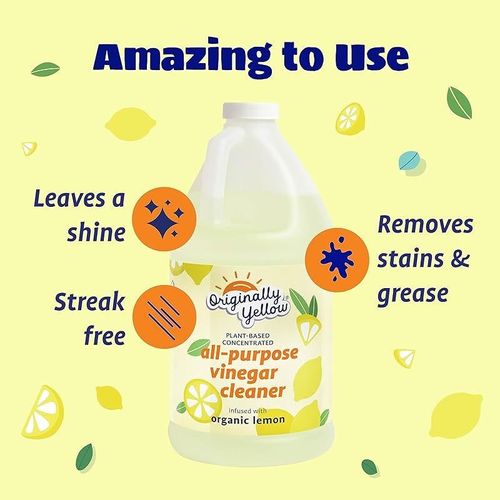 Originally Yellow All-Purpose Vinegar Cleaner Concentrate-Organic Lemon 1.89L