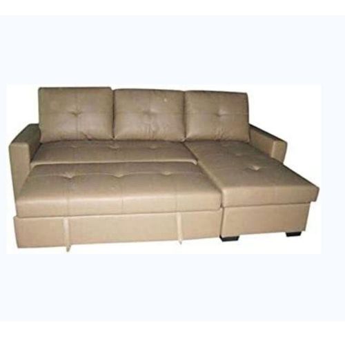 Verse Leather L-Shape Designer Sofa Bed Both Sides Available