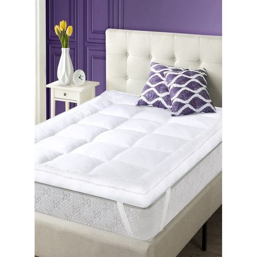 Mattress Topper Heavy Filled Box Design Stiched 6cm Thickness 100x200cm