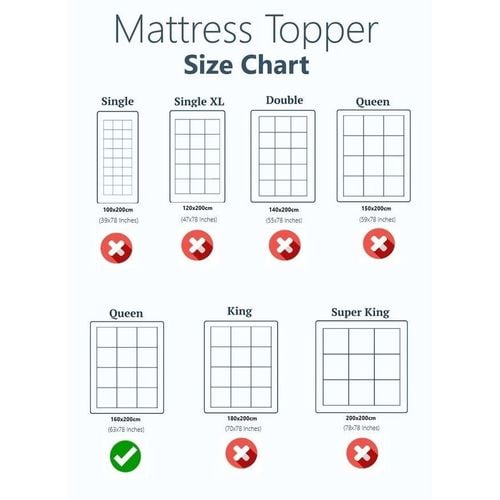 Mattress Topper 160x200cm