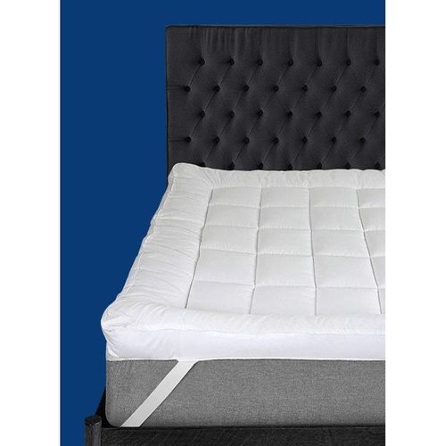 Allergen free Cotton Mattress Topper With Elastic Corner Strap 10cm Thick 100x200cm