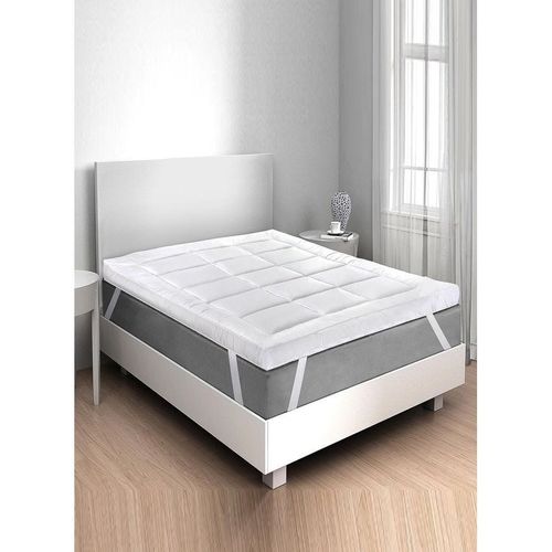 Box Stiched Cotton Mattress Topper 4 Corner Elastic 10cm Thickness 100x200cm