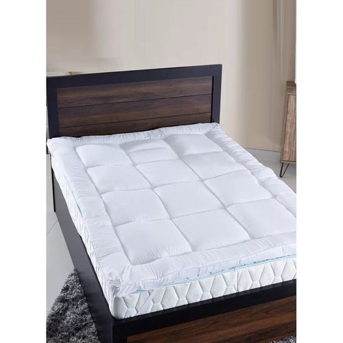 Mattress Topper Edge Piping With 4 Corner Elastic Straps 10cm Thick 180x200cm