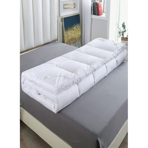 Mattress Topper 10cm Thick with 4 Corner Elastic Strap 200x200cm