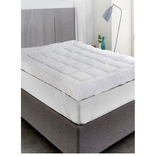 Mattress Topper Quilted with 4 Corner Elastic Straps 10cm Height 200x200cm
