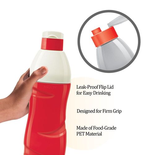 Milton Kool Crony Insulated Water Bottle, 500ml, Red