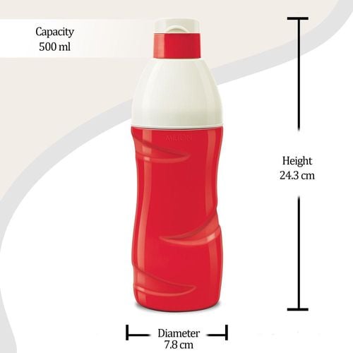 Milton Kool Crony Insulated Water Bottle, 500ml, Red