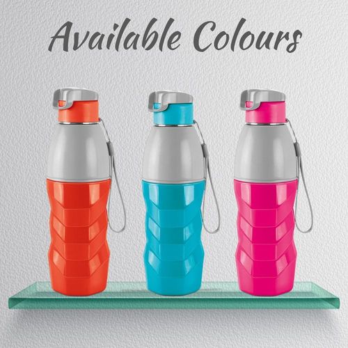 Milton Steel Racer Water Bottle, 520ml, Red