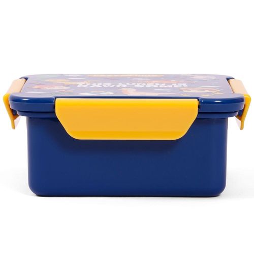 Eazy Kids Lunch Box Set and Tritan Water Bottle w/ Snack Box, T-Rex- Blue, 450ml