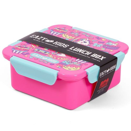 Eazy Kids Lunch Box Set, Unicorn Desert - Pink