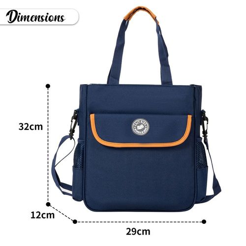 Eazy Kids - Ergonomic Multipurpose School/Lunch Bag - Blue
