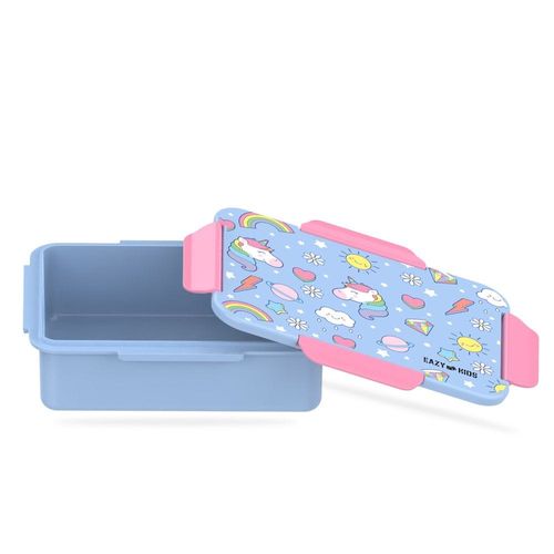 Eazy Kids Unicorn 1 / 2 / 3/ 4 Compartment Convertible Bento Lunch Box - Pink