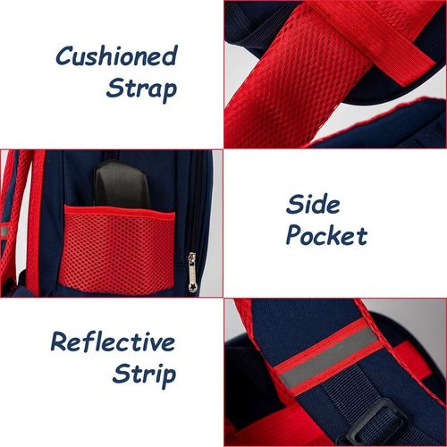 Eazy Kids School Bag Combo Set- Blue