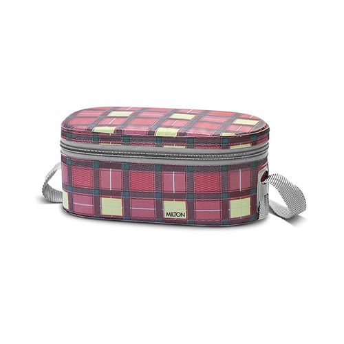 Milton Corporate Lunch 3 Stainless Steel Lunch Box with Lunch Bag, Maroon