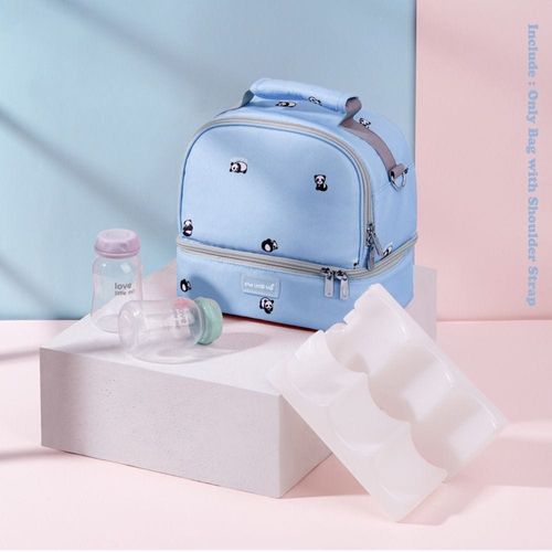 Sunveno Love Little Me Insulated Bottle/Lunch Bag -Blue
