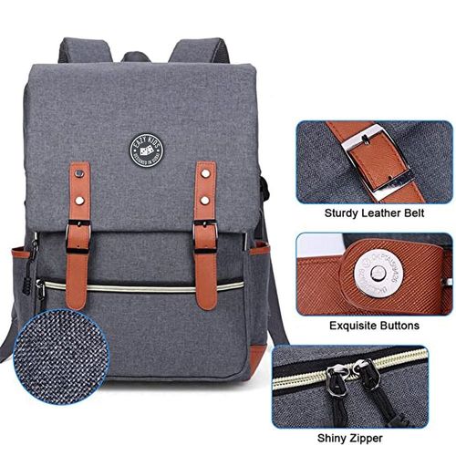 Eazy Kids School Bag-Grey