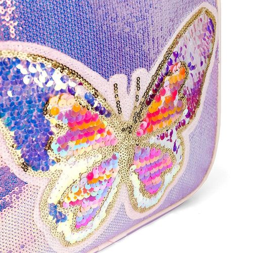 Eazy Kids - Sequin School Backpack - Butterfly Pink