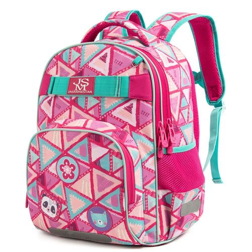 Eazy Kids-18" School Bag Lunch Bag Pencil Case Set of 3 Panda - Pink