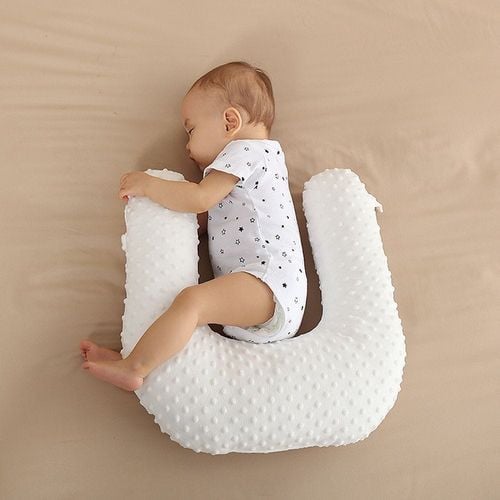 Sunveno Portable Baby Anti-Spill Milk U Shape Pillow W/ 10° & 15° Slope Pad