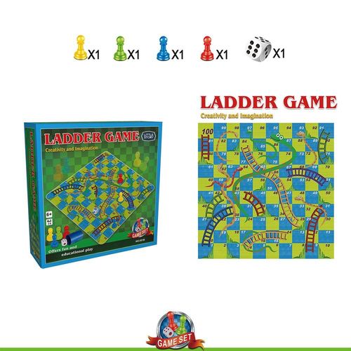 Little Story Snakes And Ladders Set - Multicolor