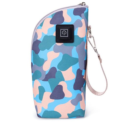 Little Story Portable Insulated Milk Bottle Warmer Bag with USB - Green