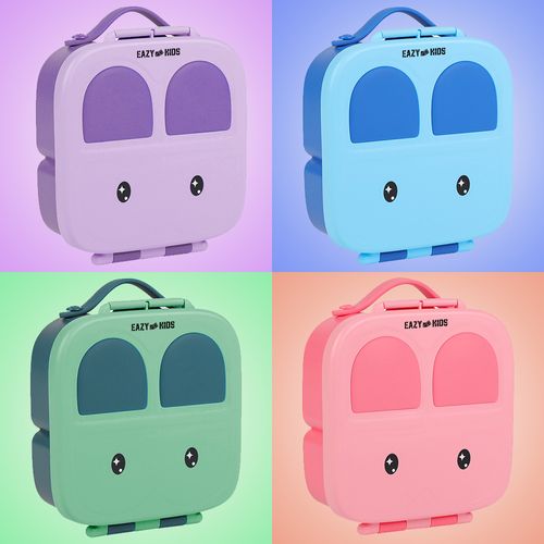 Eazy Kids Bento Box wt Insulated Lunch Bag Combo - Blue