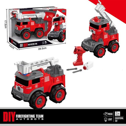 Little Story - Kids Toy Firefighting Truck with Remote Control - Red