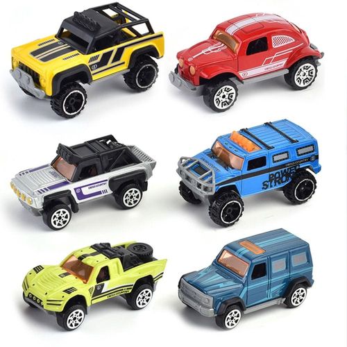 Little Story Alloy Sliding Off-Road Toy Vehicle (6Pcs) - Multicolor