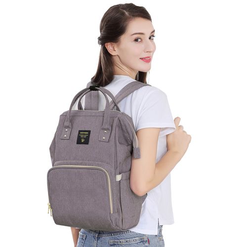 Teknum A1 Pink + Sunveno Grey Diaper Bag