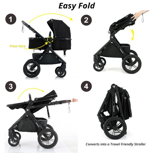 Teknum Compacto Travel System - Black