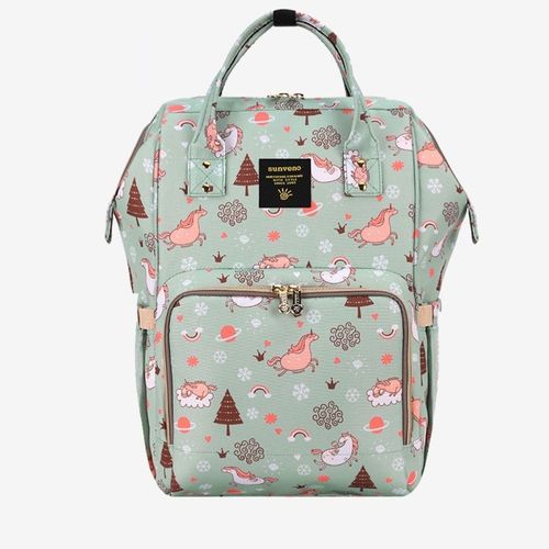 Sunveno Diaper Bag Green Dream Xl W/ Sunveno Stroller Hooks