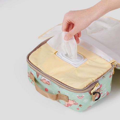 Sunveno Diaper Changing Clutch W/T Mat-Green Dream