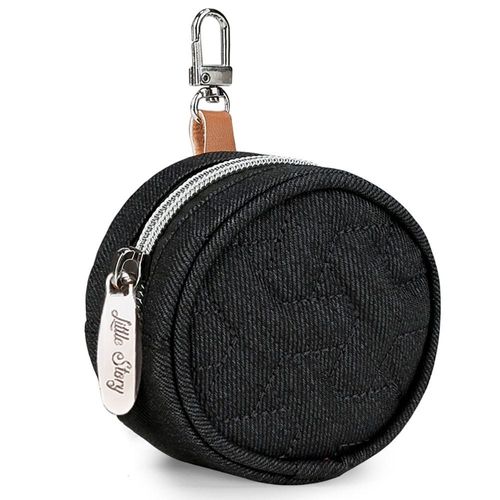 Little Story Quilted Diaper Backpack W/ Pacifier Bag And Stroller Hooks-Black