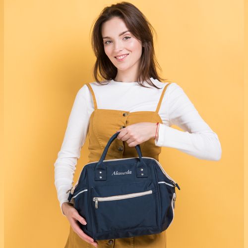 Alameda Ace Diaper Bag - Blue Beige
