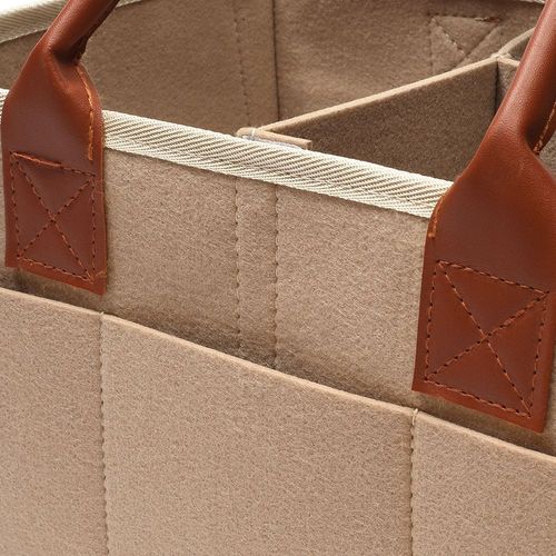 Little Story Diaper Caddy+Travel Pouch-Medium-Ivory