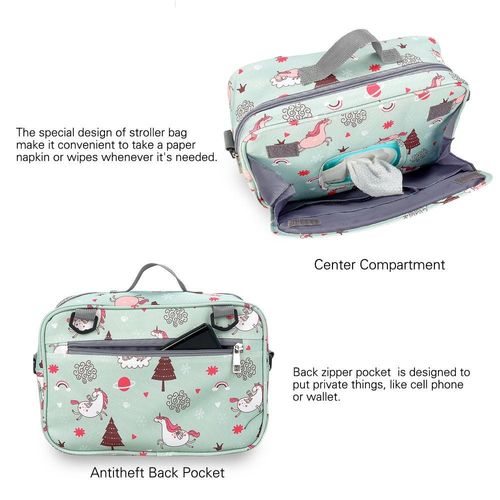 Little Story Baby Diaper Changing Clutch Kit-Green