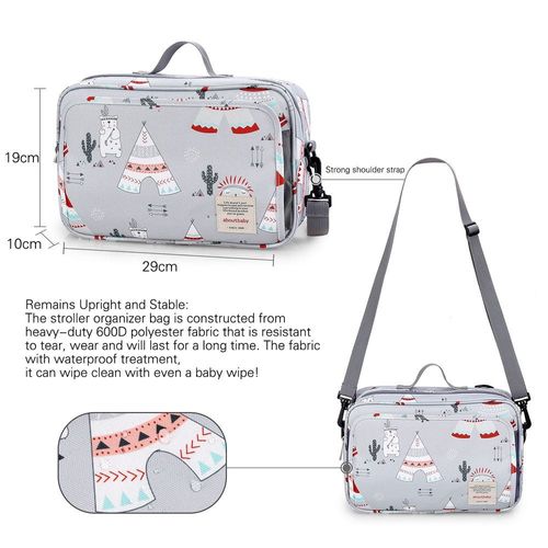 Little Story Baby Diaper Changing Clutch Kit-Polar Bear Grey