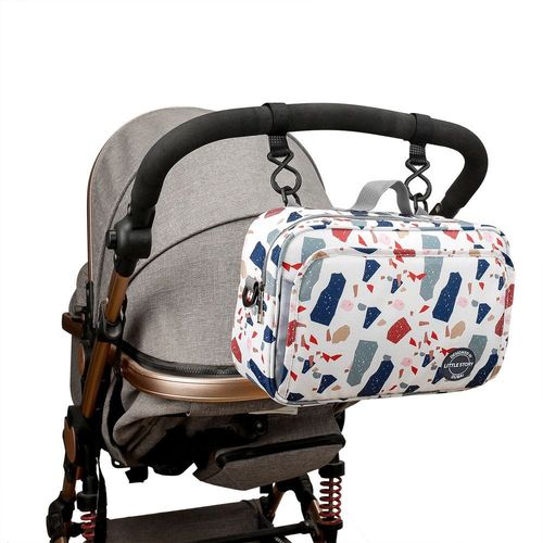 Little Story Baby Diaper Changing Clutch Kit - Geo White
