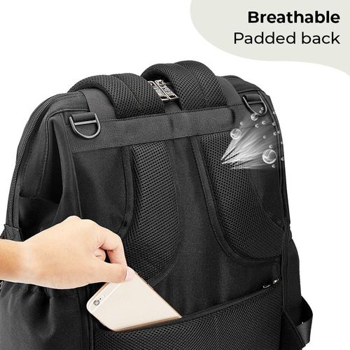 Little Story Elite Diaper Bag W/ Stroller Hooks & Changing Mat -Black