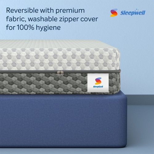 Dual Pro Triple Layered Anti Sag Foam Queen Mattress White -200x 150x 25 cm