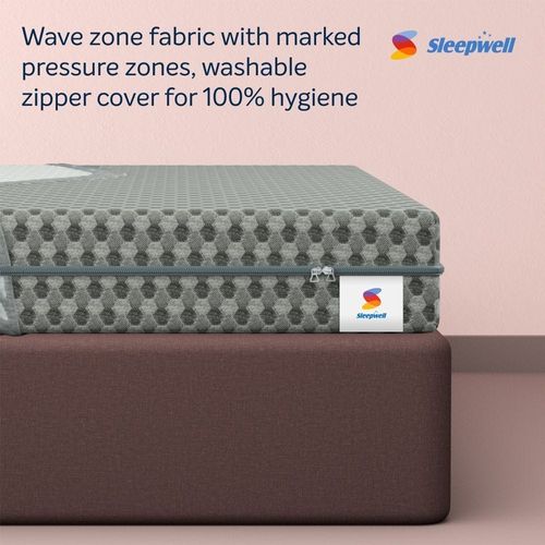 Ortho ProMemory Foam Queen Mattress With Airvent Cool Gel Technology White -190x 160x 30 cm