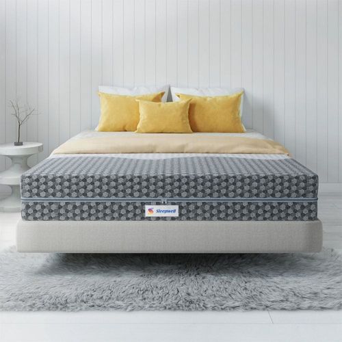 Ortho Pro Spring Queen Bed Size Impressions Memory Foam Mattress With Airvent Technology And 3-Zone Pocket Spring White -200x 150x 25 cm